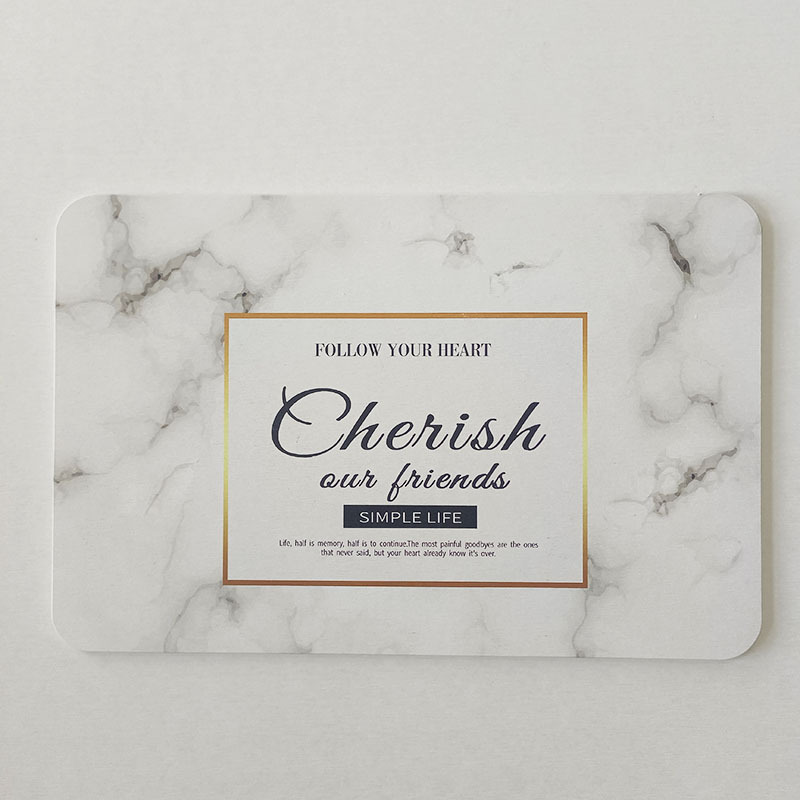 Gold-framed marble