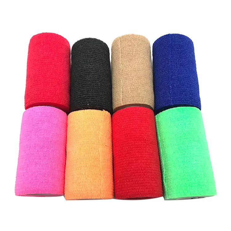 Hot Selling Stretch Non-woven Samenhangend Dierenarts Wrap Waterdichte Elastische Wrap Bandage