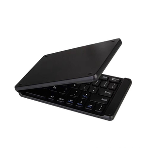 Factory OEM <strong>Mini</strong> Portable Folding <strong>Bluetooth</strong> <strong>Keyboard</strong> 2-folding Rechargeable BT <strong>Keyboard</strong> for Laptop Tablets Phone