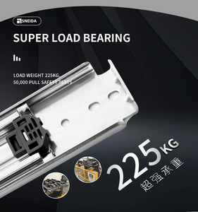 Ba phần 76mm dày trượt công nghiệp cho nhà bếp ăn ngoài trời phòng tập thể dục phòng ngủ tủ-tủ quần áo & ngăn kéo trượt - Product Image 3