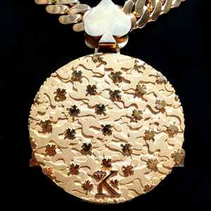 Hiphop đồ trang sức iced out vvs moissanite kim cương mossanite mặt dây chuyền biểu tượng tùy chỉnh 925 sterling silver bạc tự làm moissanite mặt dây chuyền - Product Image 2