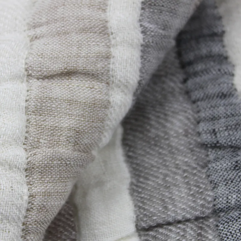 Tessuto Jacquard tinto in filo misto lana viscosa di lino di alta qualità per biancheria da letto in tessuto per la casa abito gonna pantaloni pantaloni