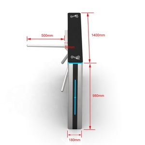 Sistema di controllo dell'accesso del lettore di carte del tornello di altezza del treppiede a passaggio rapido manuale in acciaio inossidabile - Product Image 3