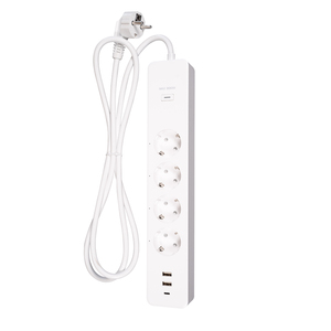 WiFi智能电源壁式插座，带<span class=keywords><strong>USB</strong></span> * 2 + <span class=keywords><strong>type</strong></span>-c * 1欧盟插头插座电源插座