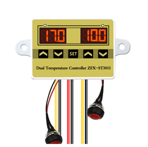ST3015 Controlador de temperatura dual Controlador de incubadora Temperatura Humedad Termostato Controlador de temperatura Regulador - Product Image 1