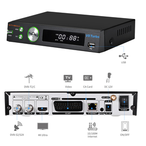 Gtmedia ตัวรับสัญญาณเทอร์โบ V8ดีวีดีสาย T2 S2X ชุดกล่องรับสัญญาณดาวเทียมดิจิตอล DVB - Product Image 5