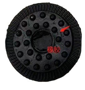直径40毫米机橡胶底座旋转调平可调防滑M10x50mm自调平台脚 - Product Image 4