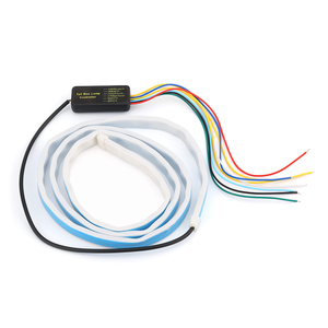 หลากสี RGB กล่องไฟท้ายด้านหลังแบบไดนามิก Streamer เบรคสัญญาณไฟเลี้ยวเตือน LED Strip Lighting 120ซม. 150ซม. Car Styling - Product Image 2