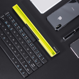 Teclado inalámbrico BT, soporte Universal enrollable de respuesta rápida, Keyboart con soporte - Product Image 2