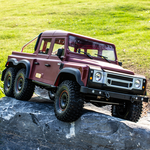 Sıcak YK 6101 1/10 6X 6 kamyonet RC simüle kaya Off road Buggy araba paletli ışık Diff Lock uzaktan kumanda modeli - Product Image 6