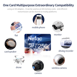Netac 256GB 512GB Clase 10 Tarjeta SD TF Tarjeta de memoria Azul OEM Color teléfono inteligente de gran capacidad/cómputo móvil - Product Image 5