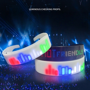 ที่คาดผม LED เรืองแสงปรับได้อุปกรณ์ประกอบฉากเทศกาลปาร์ตี้คอนเสิร์ตเรืองแสงที่คาดผมสีสันสดใสรองรับรูปแบบ DIY ข้อความตัวเลขสั่งทำได้ - Product Image 2