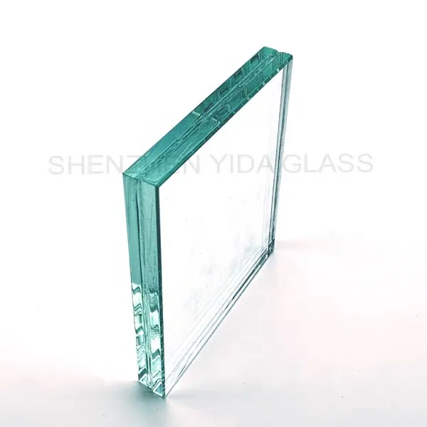 Цветное закаленное ламинированное стекло pvb 12,38 мм от производителя стекла