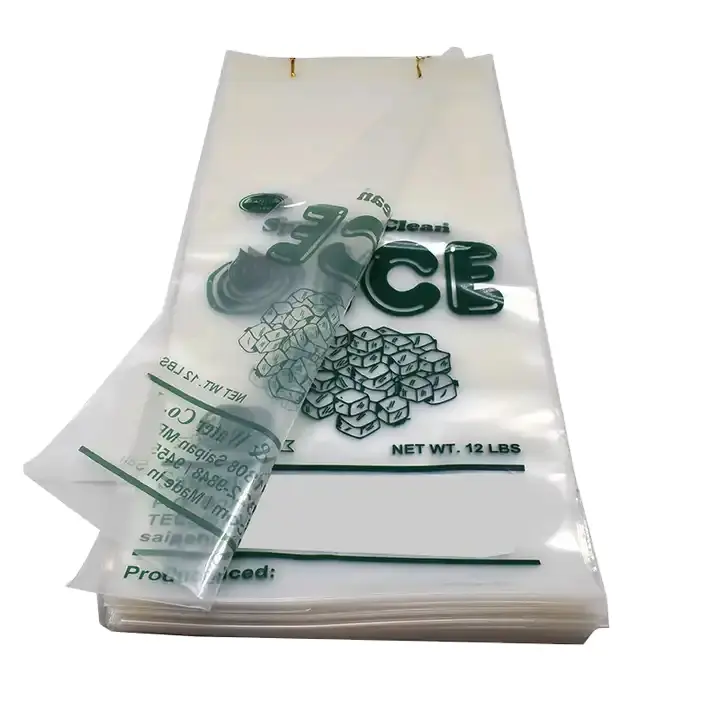 Alta qualidade Ice Bag Durável LDPE ICE Poly sacos sacos de gelo plástico do congelador