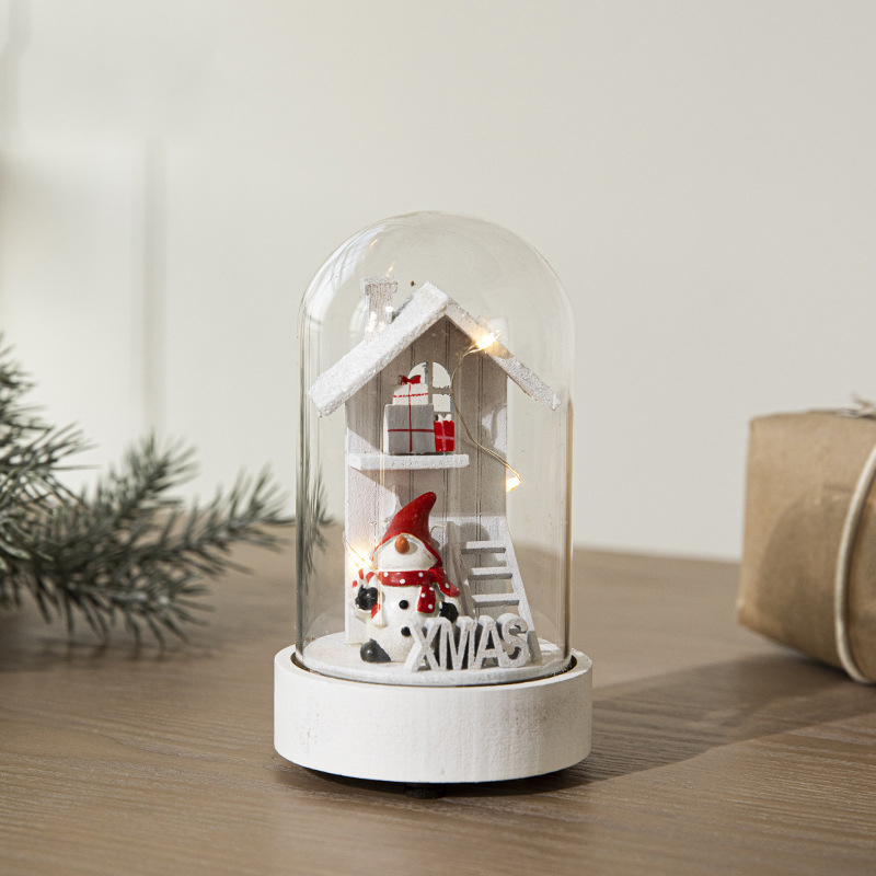 Cabane bonhomme de neige blanc