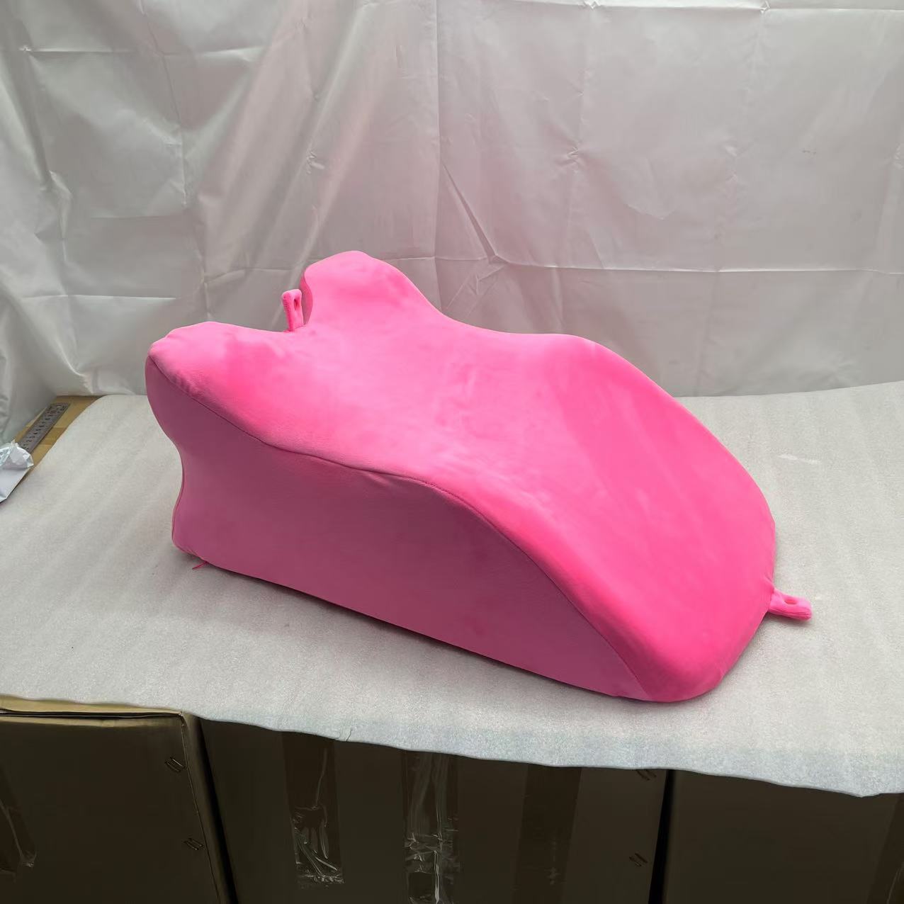 Delicate pink single sleeping face down