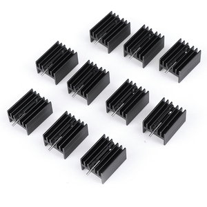 TO-220冷却ラジエーターアルミニウムシートヒートシンクトランジスタヒートシンククーラーラジエーターPC用冷却シリコンパッド - Product Image 2