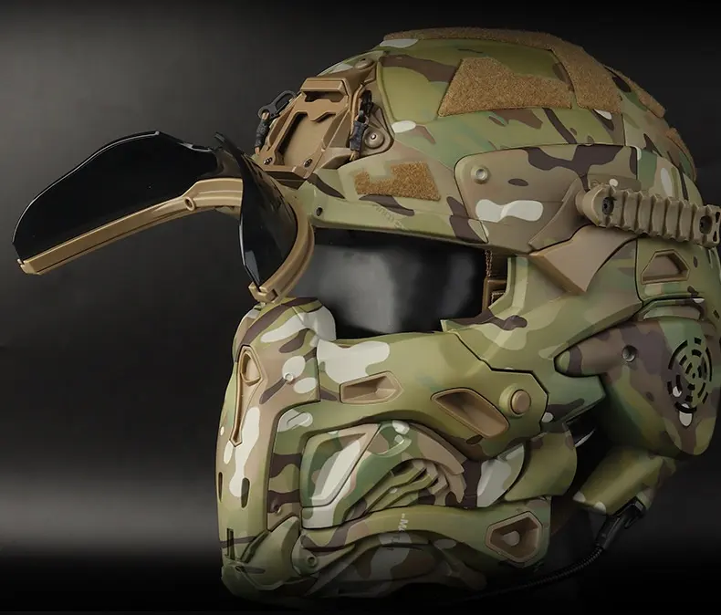 Capacete de camuflagem para equipamentos de proteção tática OTD SEEK II Qear personalizado ao ar livre