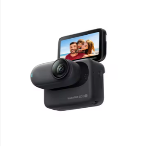 Siyah Insta360 GO 3/GO3 4K spor Vlog kamera Extreme Pro FlowState stabilizasyon 4m su geçirmez minik küçük yüz izleme - Product Image 3