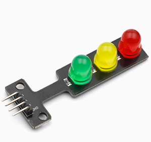 LED TRAFFIC LIGHT MODULE 5V TRAFFIC LIGHT EMITTING MODULE ELECTRONIC <strong>LEARNING</strong> BUILDING BLOCK <strong>PROGRAMMING</strong> SINGLE CONTROL BOARD - Product Image 4