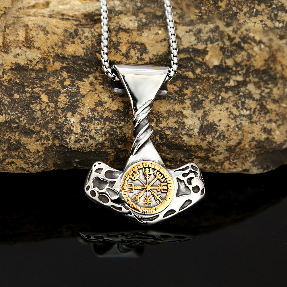 Two-tone gold pendant