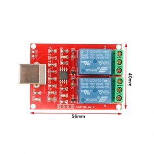Modulo USB 2 canali 5V modulo relè programmabile controllo Computer per Smart Home DC - Product Image 1