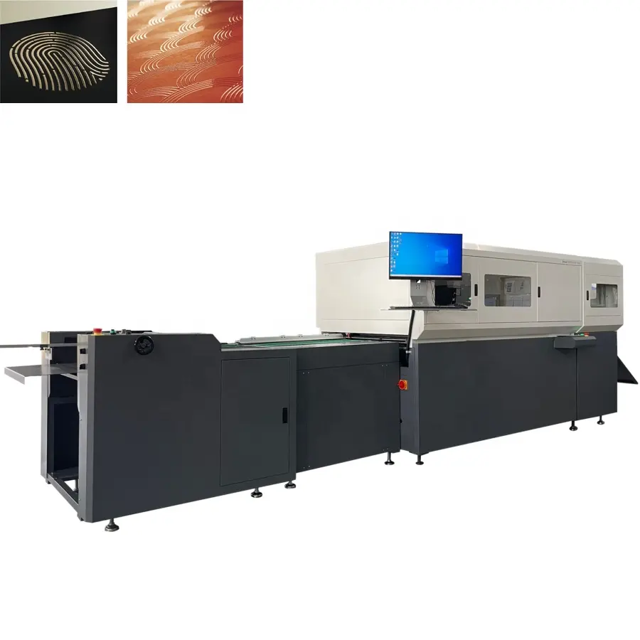 Máquina Frio Foiling para Caixa de Embalagem Imprensa Digital Enfeite UV Coater Máquina 3D Touch Spot Revestimento UV