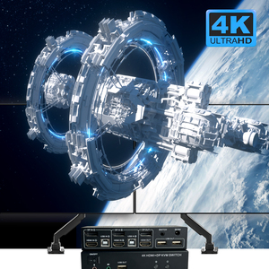 Dual <strong>Monitor</strong> DisplayPort HDMI <strong>KVM</strong> <strong>Switch</strong> 2x2 4K@60Hz <strong>2</strong>-Port Extended Display <strong>2</strong> in <strong>2</strong> Out DP HDMI <strong>KVM</strong> <strong>Switch</strong> <strong>2</strong> <strong>Monitors</strong> <strong>2</strong> <strong>Computer</strong> - Product Image 3