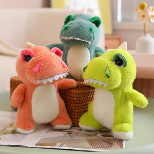 工場卸売カスタムティラノサウルスぬいぐるみ野生動物赤い恐竜ぬいぐるみキッズギフト用