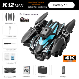 K 12 TML Quadcopter มืออาชีพ3แกนพับได้ gimbal GPS 2.7K กล้อง LED 19นาทีบินต้นฉบับคอมโบเพิ่มเติมออกใหม่ - Product Image 5