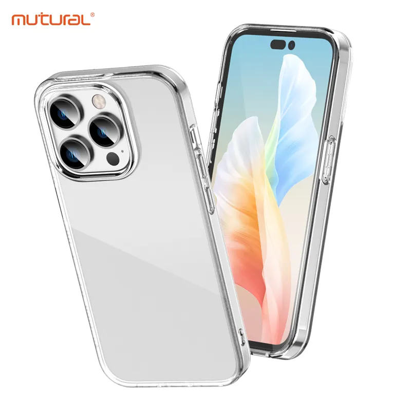 Vente en gros pour iPhone15 Mutural Crystal Series Case transparent antichoc magnétique Phone Case pour iPhone 15 14 Pro Max X XR XS