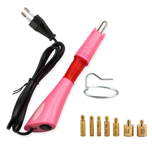 Aplicador de pedrería rosa UE