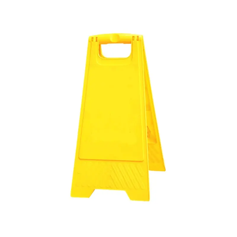 Portable A frame board PP material plastic blank warning yellow wet floor sign