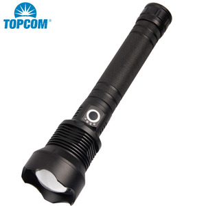 Topcom-linterna de larga distancia de alta potencia, potente linterna táctica recargable por USB con Zoom para caza - Product Image 2