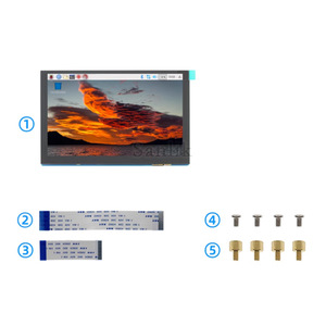 Unterstützt Raspberry Pi 4 B3B2B 5 Zoll 7 Zoll 4,3 Zoll kapazitiver Touchscreen Raspberry Pi MIPI DSI-Schnitts telle bildschirm