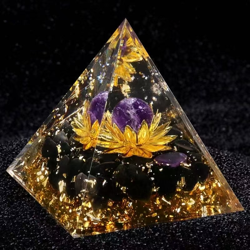 Amethyst+Lotus+Obsidian Gravel