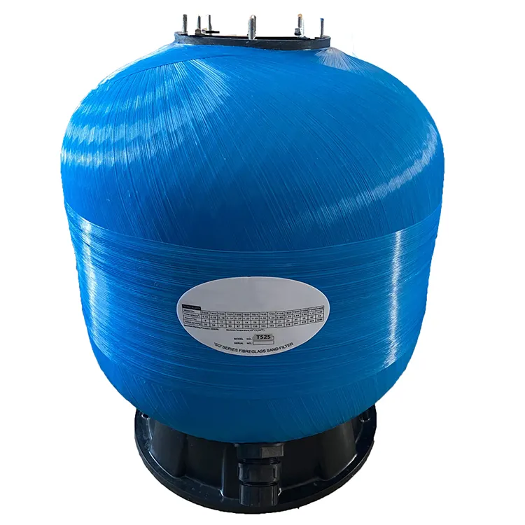 Mesin filter pasir kolam renang serat kaca, sistem filter air 525mm untuk Kolam renang