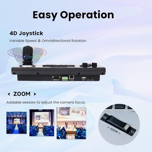 Tenveo светодиодный экран PoE 4D джойстик Клавиатура для церкви Live/Streaming/Events камера контроллер клавиатуры - Product Image 6