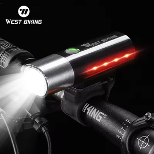 WEST BIKING – phare avant de vélo avec voyant latéral <span class=keywords><strong>Led</strong></span>, phare de vélo en plein air, équipement d'équitation, lumière de vélo USB