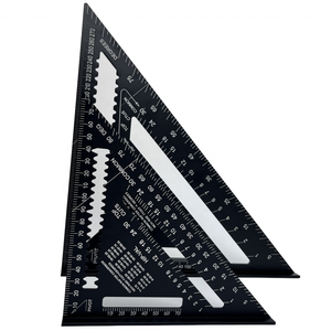 7-inch Hợp kim nhôm kim loại tam giác thước đo công nghiệp thợ mộc đo bố trí công cụ cho DIY chế biến gỗ OEM - Product Image 1