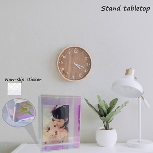 Iridescent Wall Mounted Tabletop Acrylic Shadow <strong>Box</strong> <strong>Deep</strong> Shadow <strong>Box</strong> <strong>Display</strong> Lucite Case Shadow <strong>Box</strong> <strong>Frame</strong> with Picture Slot - Product Image 4