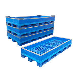 1800*1100*680 contenedor de paleta plegable apilable de almacenamiento seguro para manejo a granel - Product Image 4