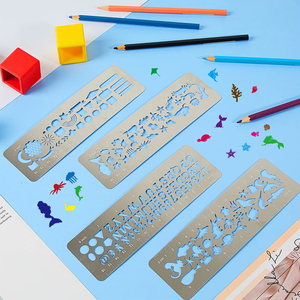 <strong>Custom</strong> Design Stainless Steel Metal Art Drawing Template <strong>Etching</strong> Metal <strong>Stencils</strong>