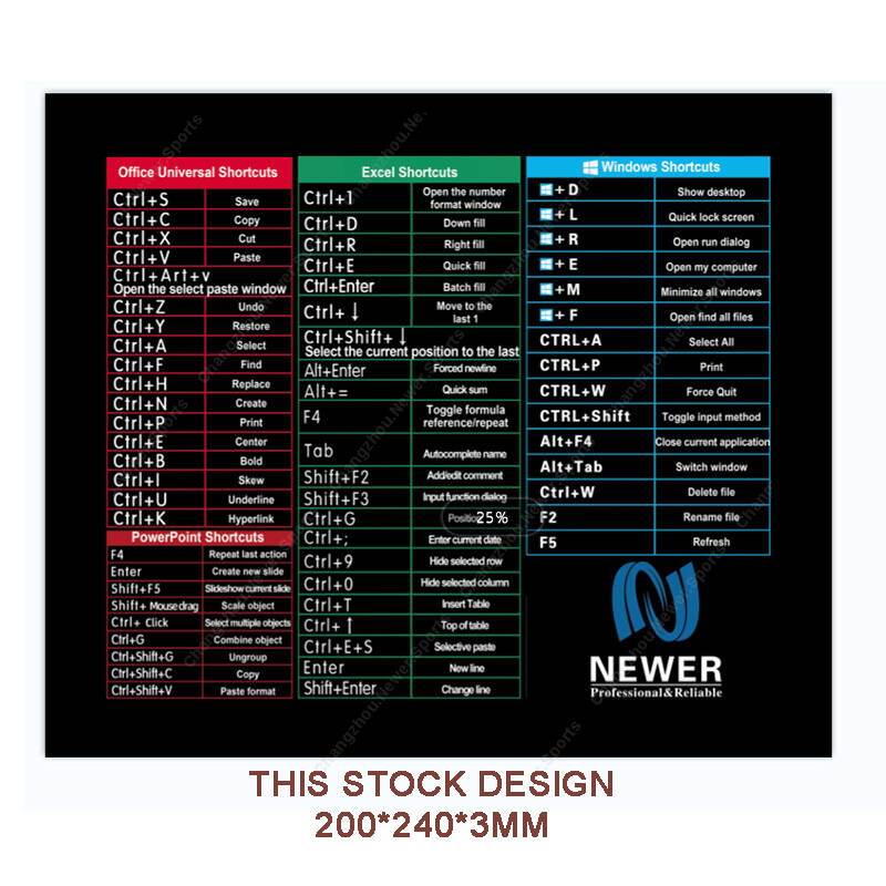 200*240*3MM Stock mouse pad muestra