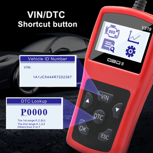 OBD2 扫描仪自动诊断工具完全 OBD 2 模式多语言 V319 汽车诊断代码阅读器 - Product Image 6