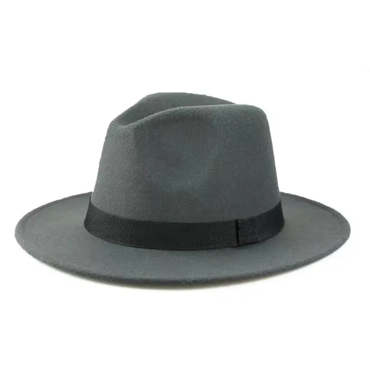 Индивидуализированные зимние фетровые шляпы-федоры для мужчин и женщин, 100% австралийская шерстяная широкополая фетровая шляпа