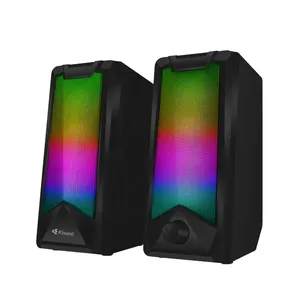 Calidad de audio HIFI Uso de escritorio Dos en uno Iluminación RGB Altavoz combinado de altavoz de computadora