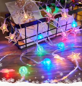 Indoor Battery-Operated LED Snowflake Light <strong>String</strong> Christmas Tree Scene Decorative Lights for <strong>Create</strong> Snowy Atmosphere - Product Image 2