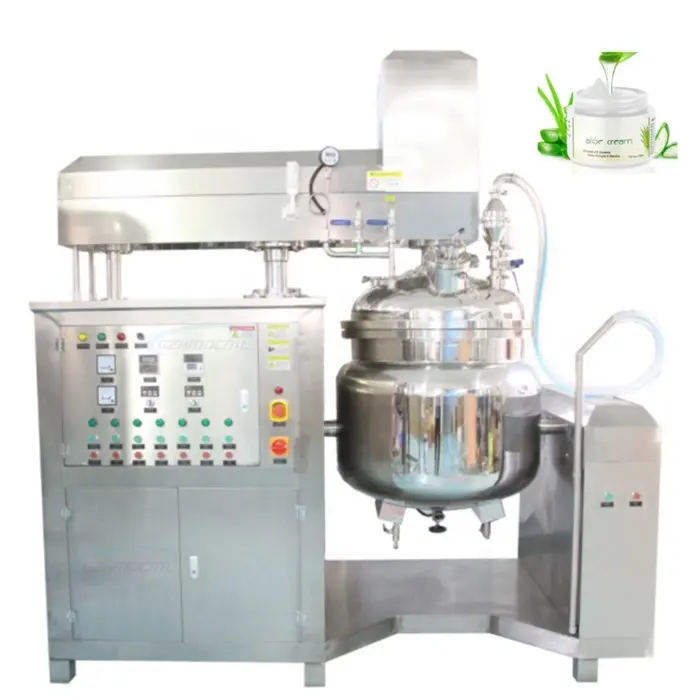 Emulsionante homogeneizador de vacío de elevación para máquina mezcladora de crema de loción corporal cosmética