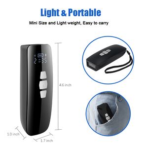 Mini 2D QR Blau zahn Barcode Scanner, drahtlose Barcode Reader Blau zahn Tragbare Bar Code Scannen Arbeit mit Android, iOS - Product Image 5